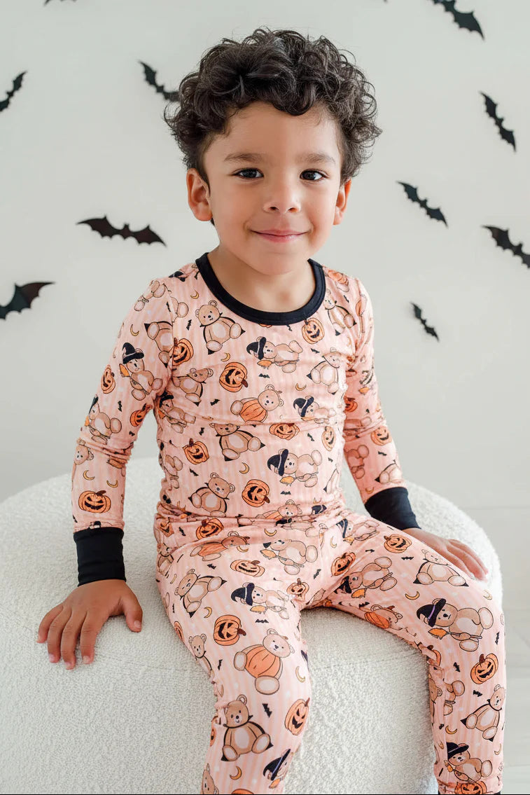 Caden Lane Beary Scary | Halloween Two Piece Bamboo PJ Set