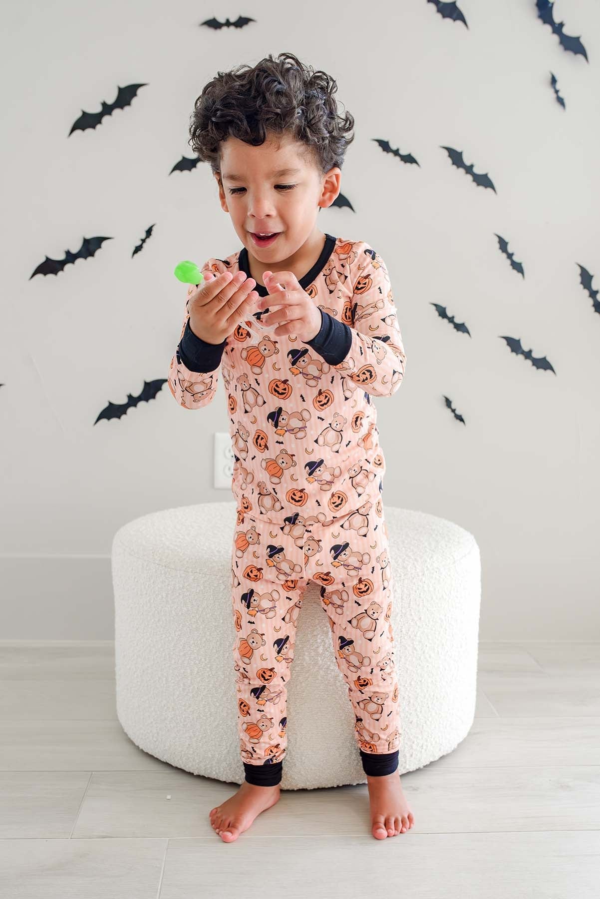 Caden Lane Beary Scary | Halloween Two Piece Bamboo PJ Set