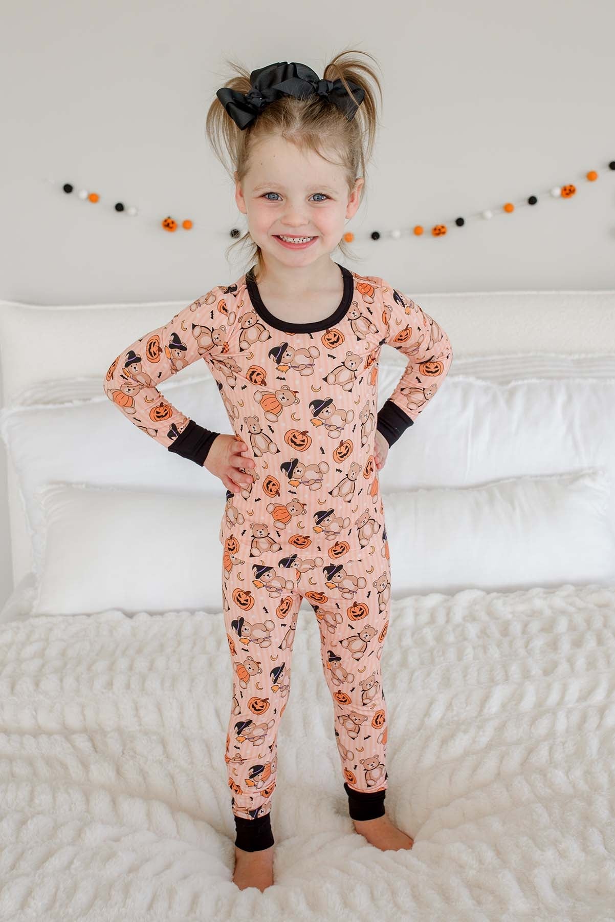 Caden Lane Beary Scary | Halloween Two Piece Bamboo PJ Set