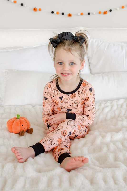 Caden Lane Beary Scary | Halloween Two Piece Bamboo PJ Set