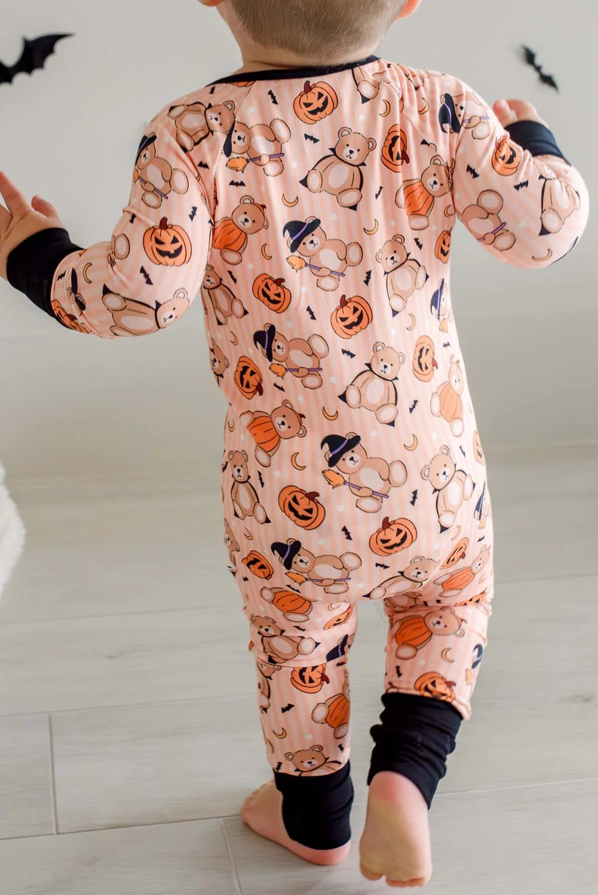 Caden Lane Beary Scary | Halloween Zipper Footie