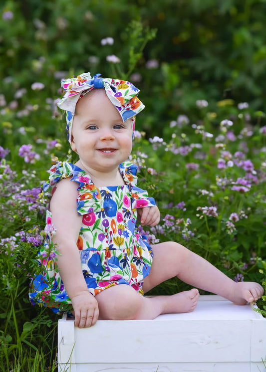 Mabel + Honey Multi | Wild Flowers Romper