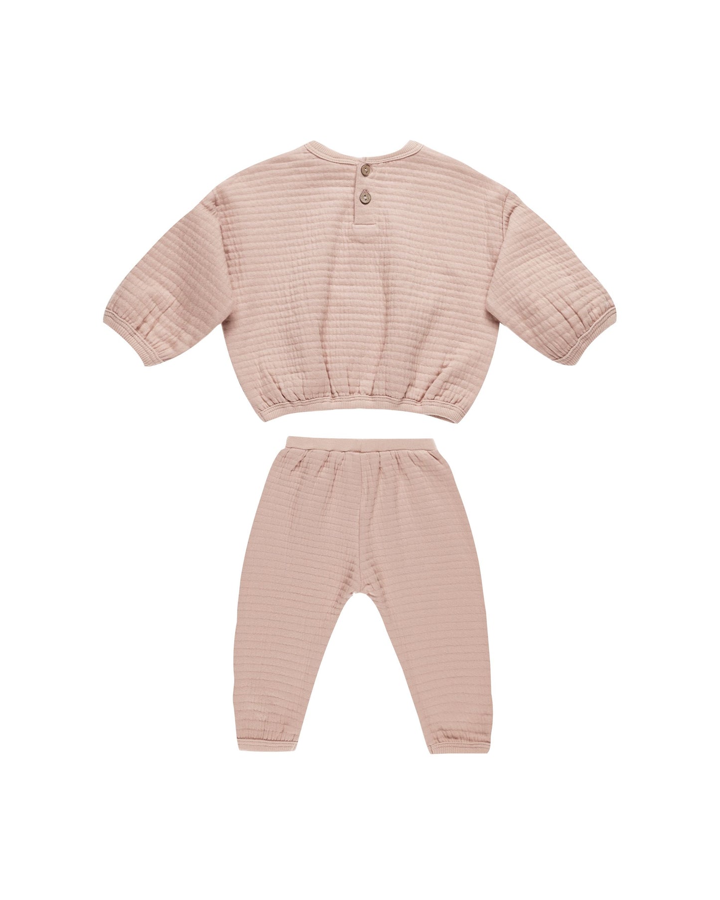 Quincy Mae Blush | Textured Sweat Set