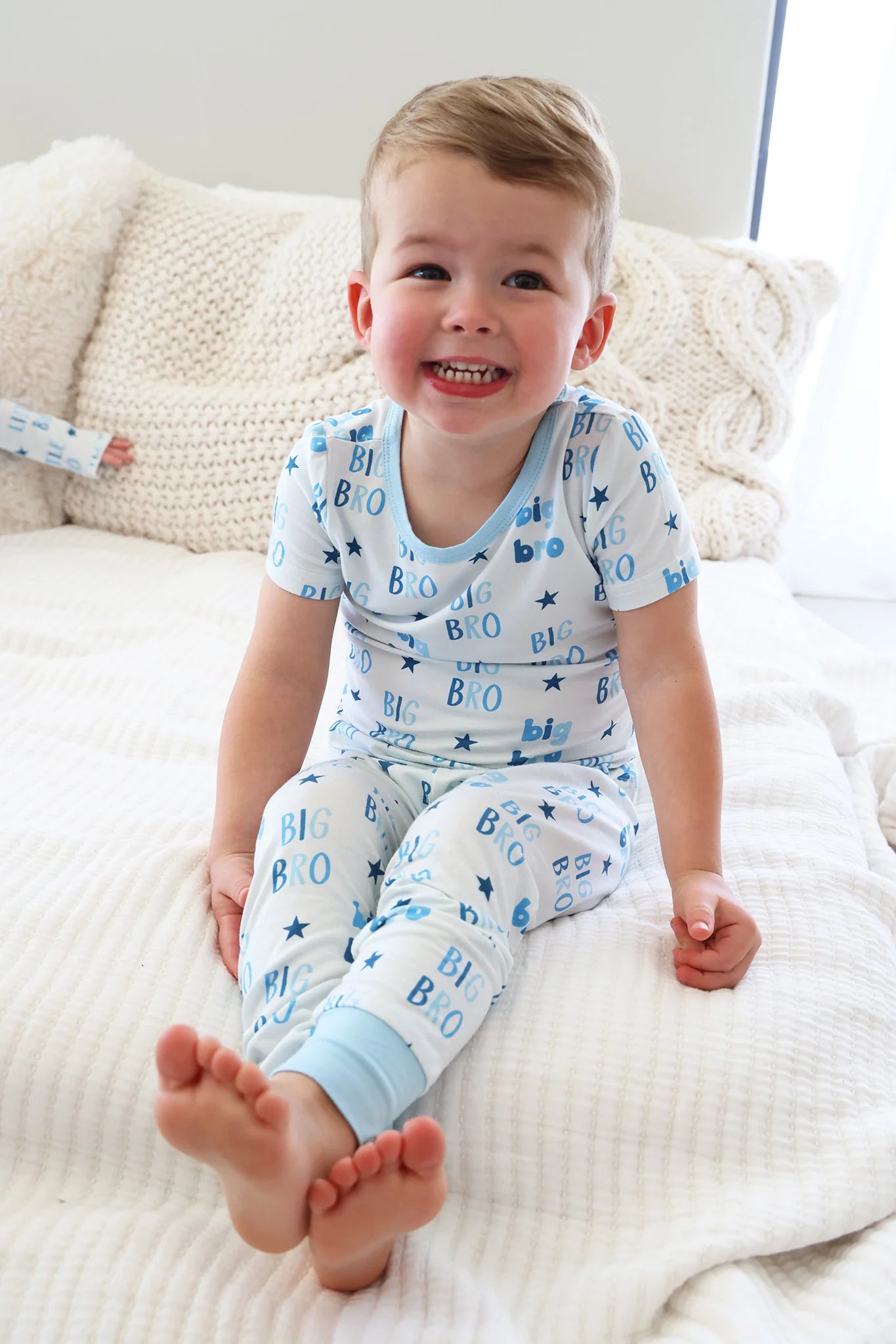 Caden Lane Blue | Big Bro Two Piece PJ Set