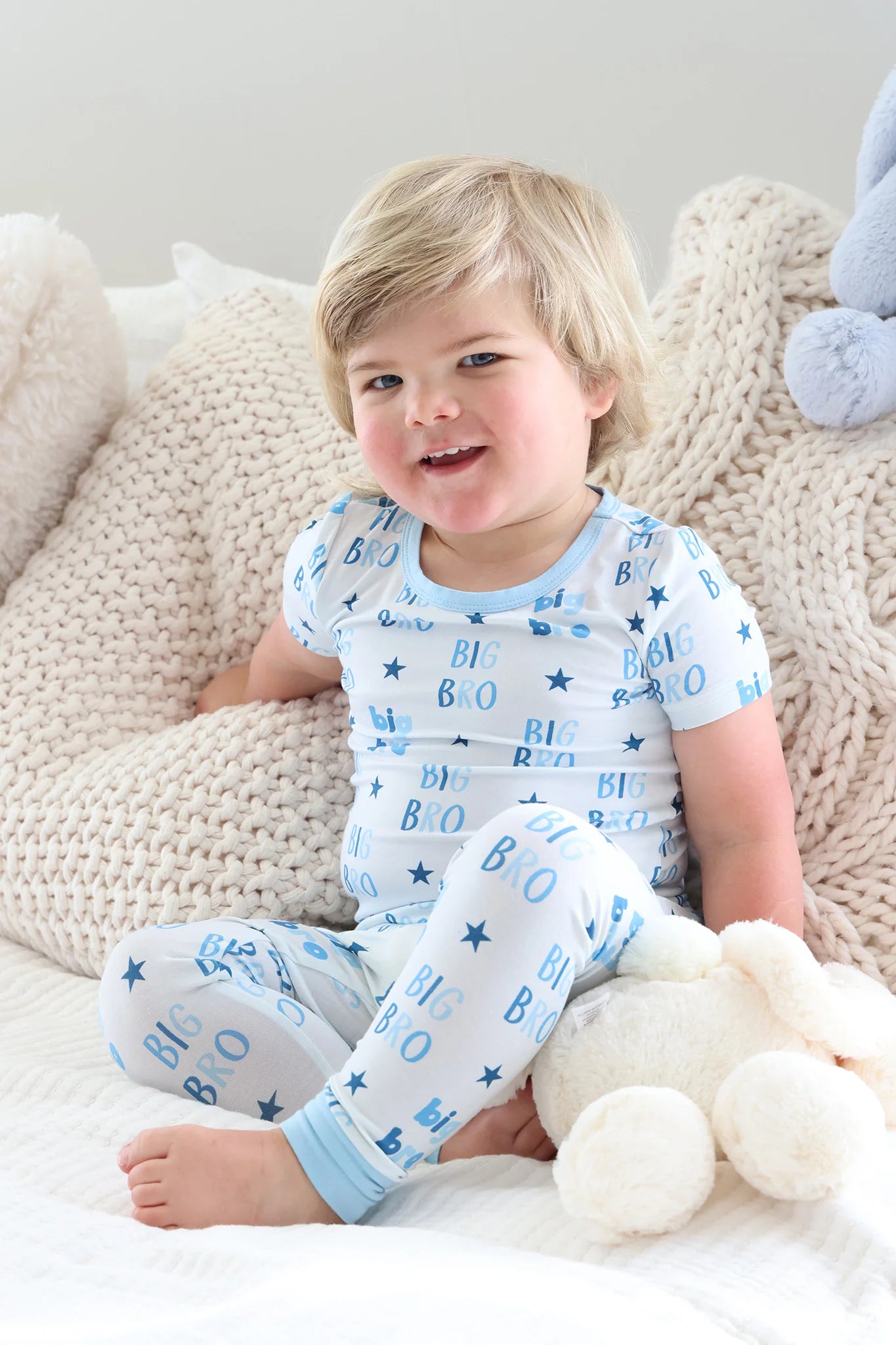 Caden Lane Blue | Big Bro Two Piece PJ Set