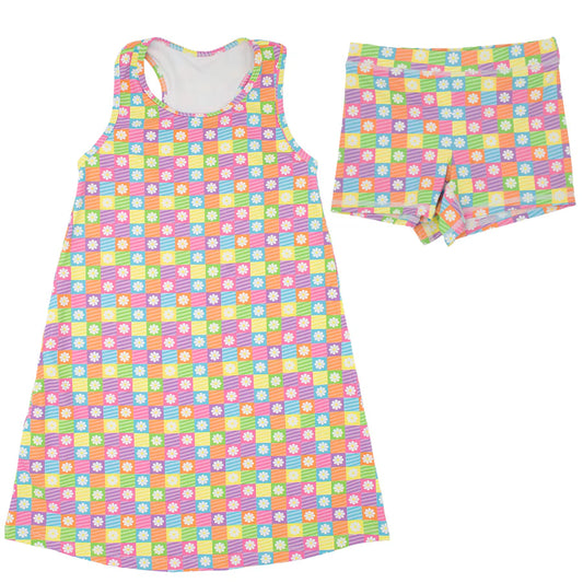 Azarhia Block Daisies | Izzy Tennis Dress & Shorts