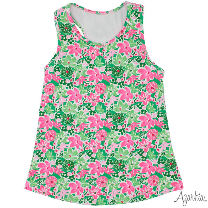 Azarhia Botanical Flowers | Racer Back Tank