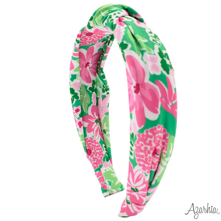 Azarhia Botanical Flowers | Top Knot Headband