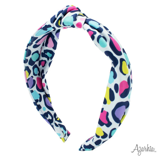 Azarhia Bright Leopard | Top Knot Headband