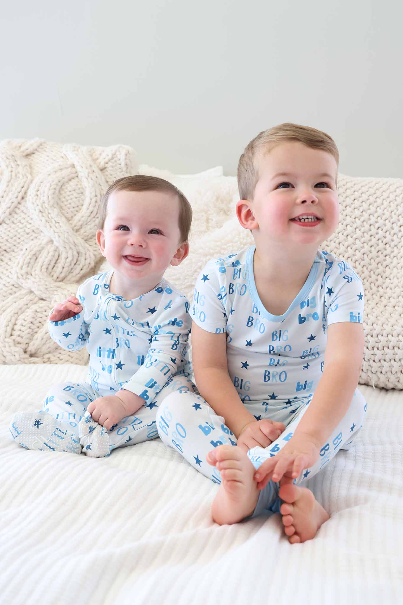 Caden Lane Blue | Big Bro Two Piece PJ Set