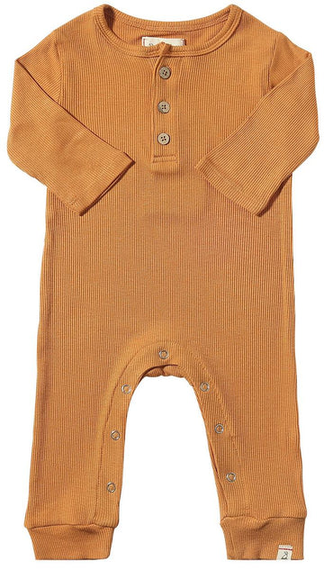 Me & Henry Burnt Orange | Mason Ribbed Romper