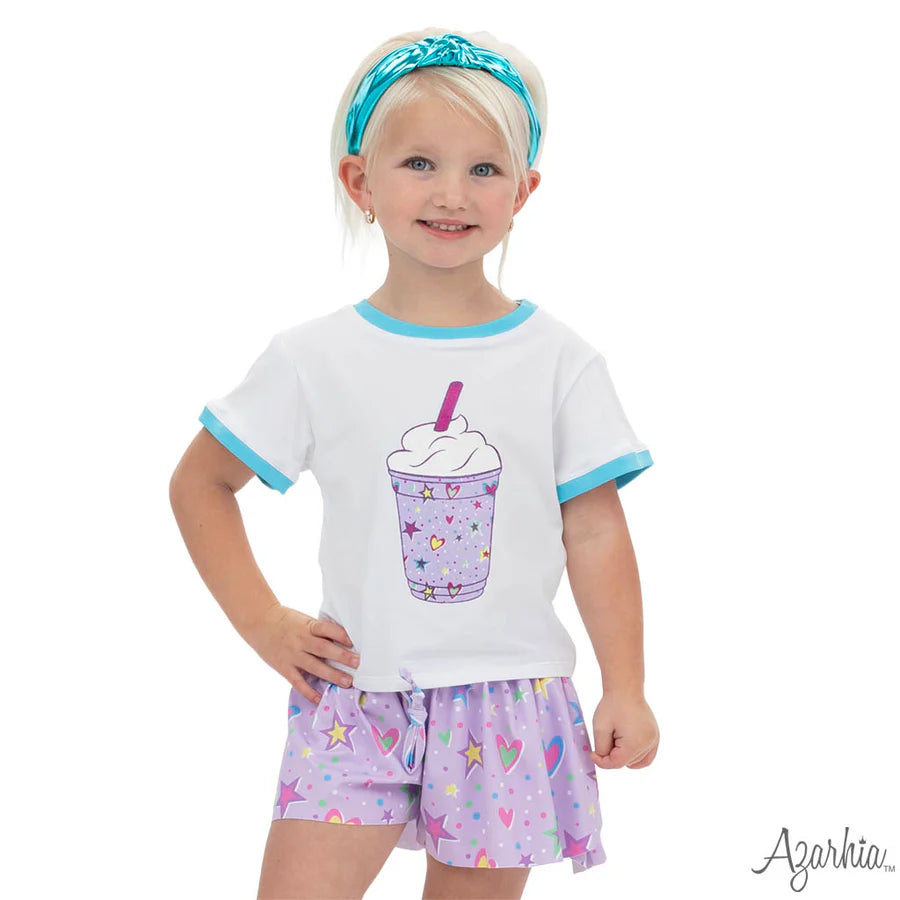 Azarhia Glitter Tie Dye | Frappe on Ringer Boxy Tee