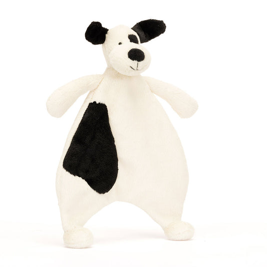 JellyCat Black & Cream | Puppy Comforter