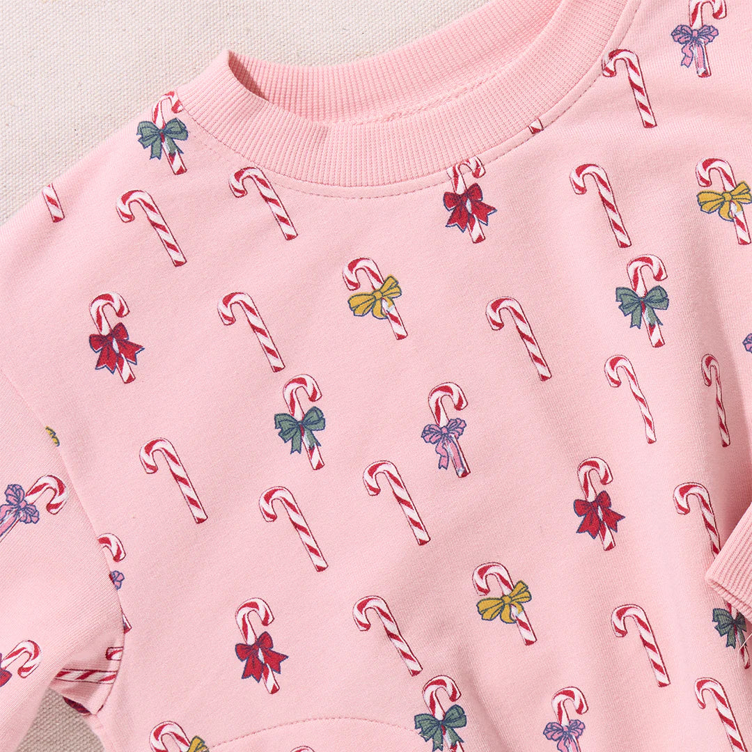 Coop Kids x Pink Chicken Mini Candy Cane | Play Sweatshirt