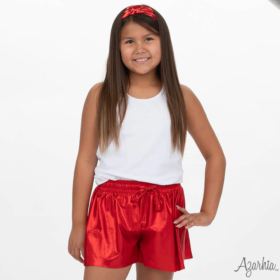 Azarhia Red | Shimmer Top Knot Headband
