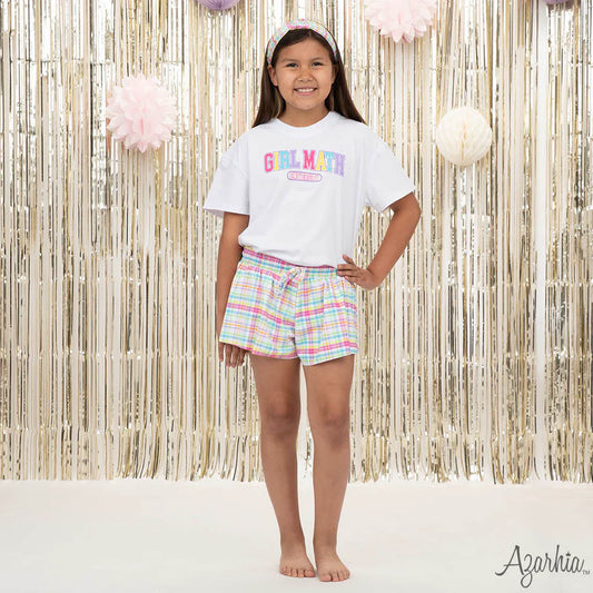 Azarhia Neon Plaid | Butterfly Flowy Short