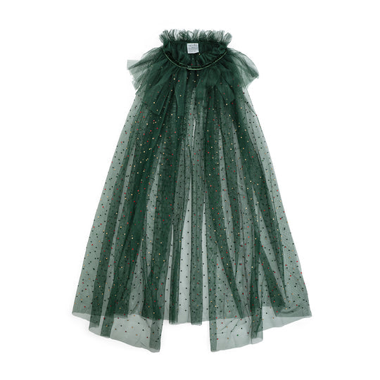 Sweet Wink Emerald | Rhinestone Christmas Cape