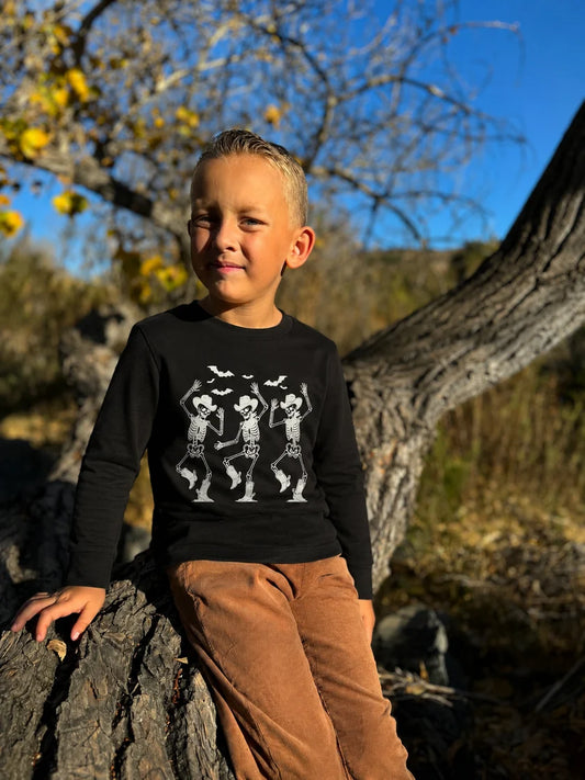 Me & Henry Dancing Cowboy Skeleton | Cherokee Printed Tee