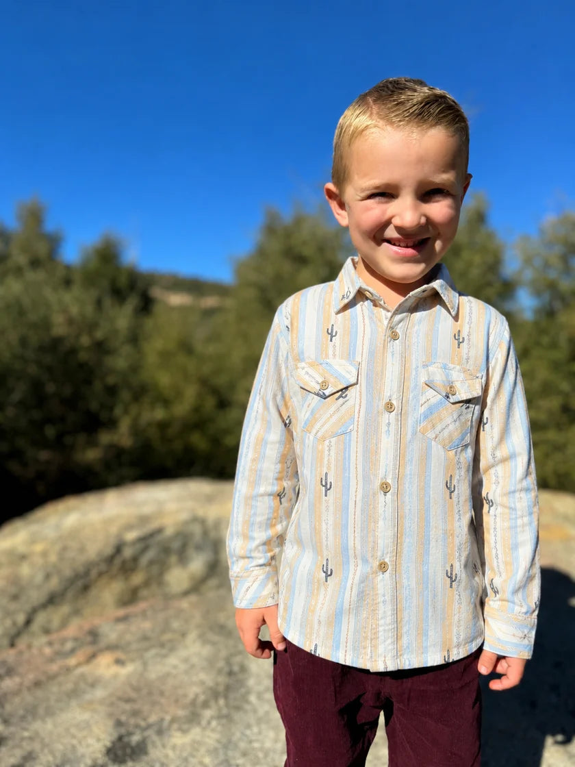 Me & Henry Cactus Stripe | Howdy Western Shirt