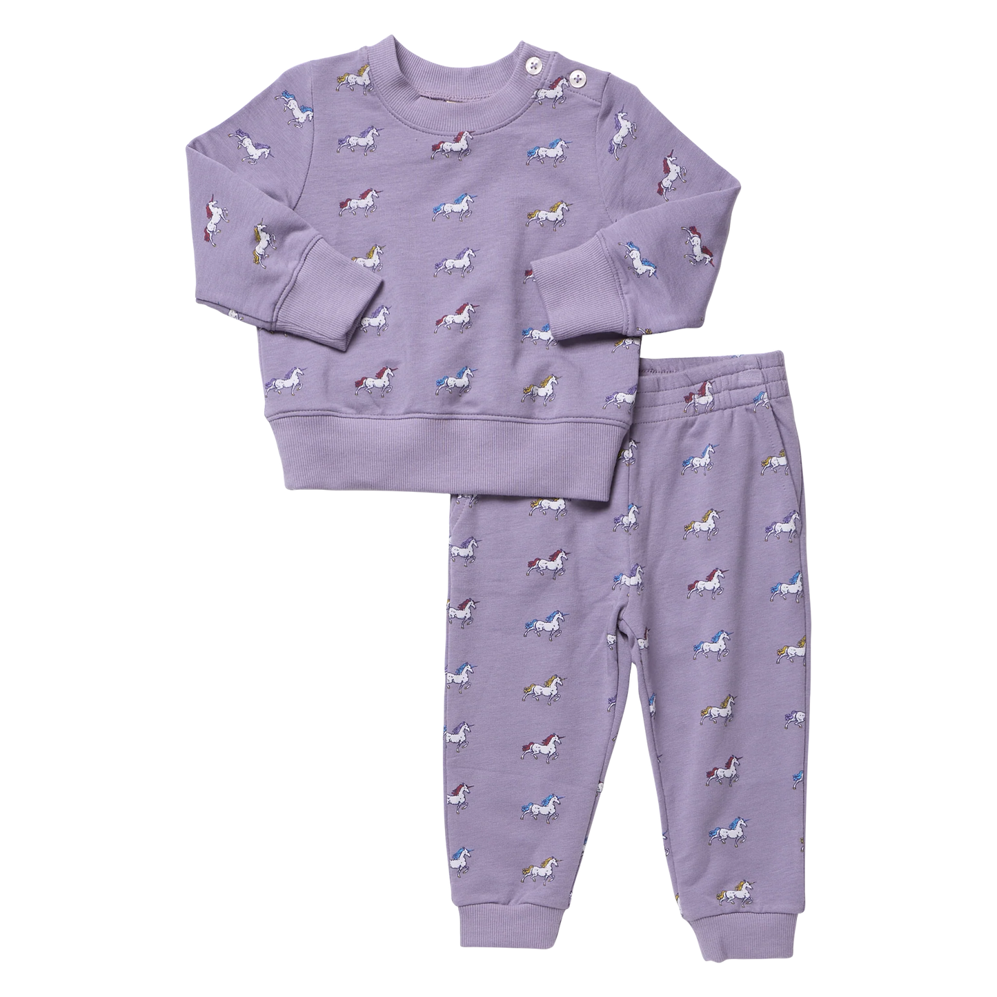 Pink Chicken X Coop Kids Rainbow Unicorns | Jax Jogger Set