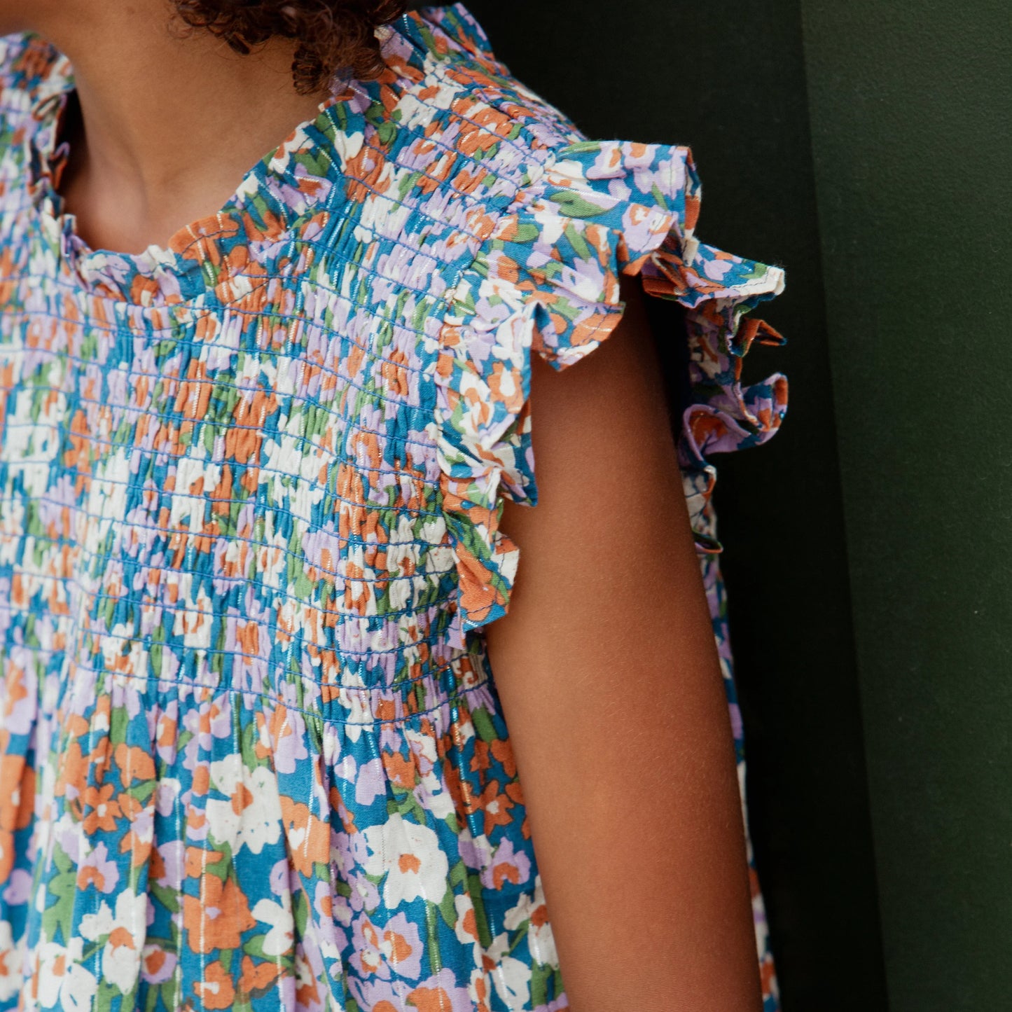 Pink Chicken True Blue Sketched Floral | Stevie Dress