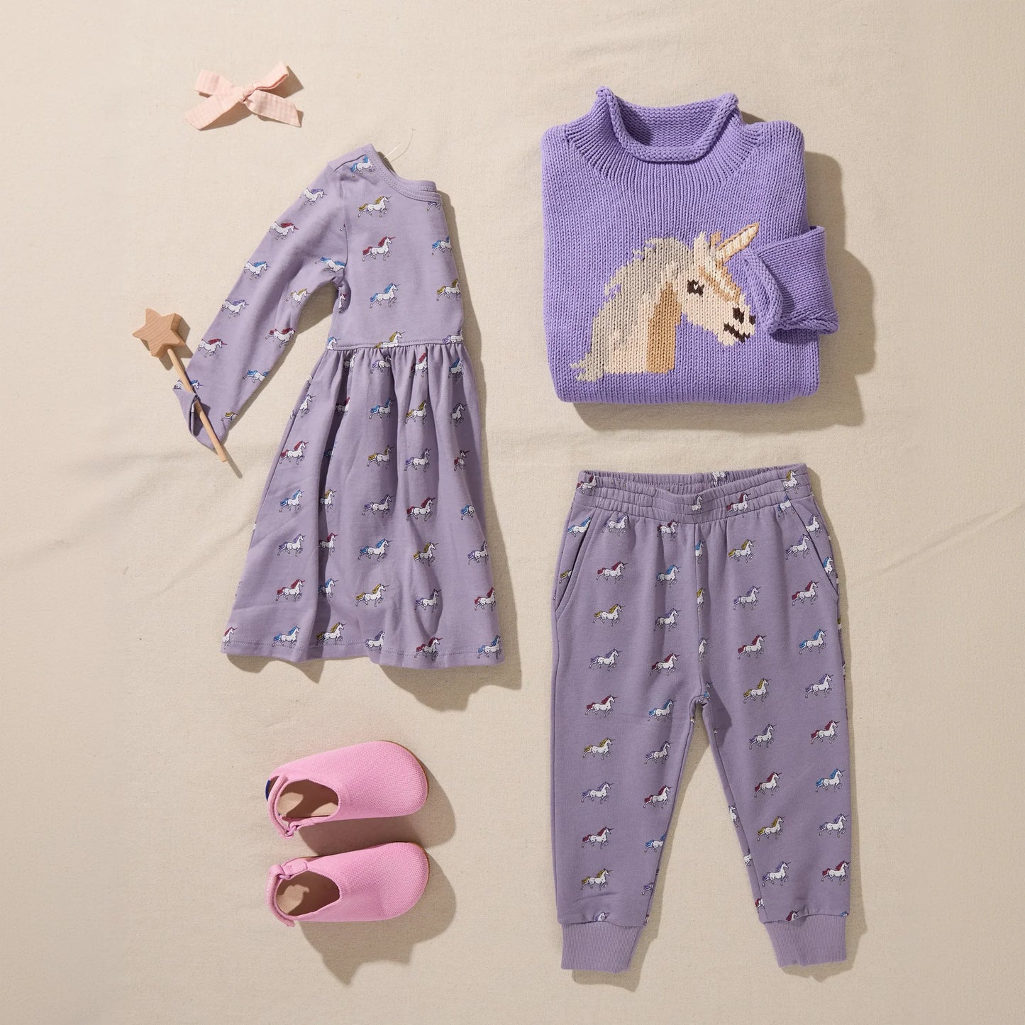 Pink Chicken X Coop Kids Rainbow | Long Sleeve Sunny Dress