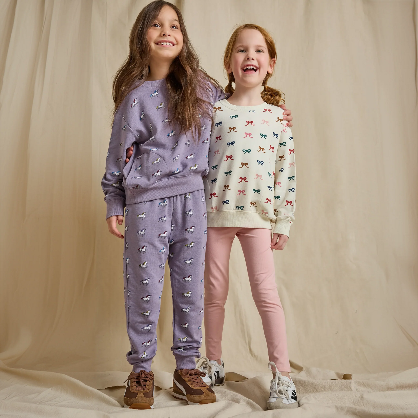Pink Chicken X Coop Kids Tiny Bows | Play Sweatshirt