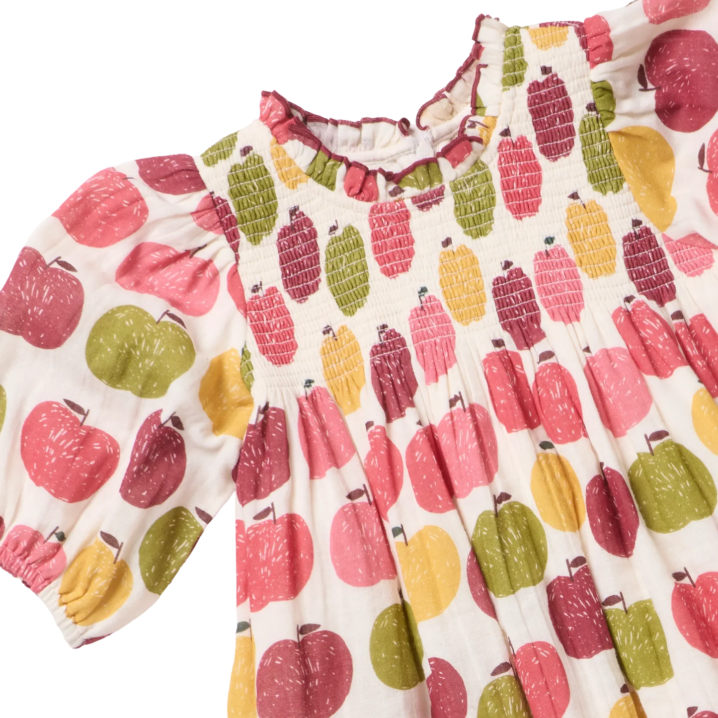 Pink Chicken Pink Delicious Apples | Puff Sleeve Stevie Dress