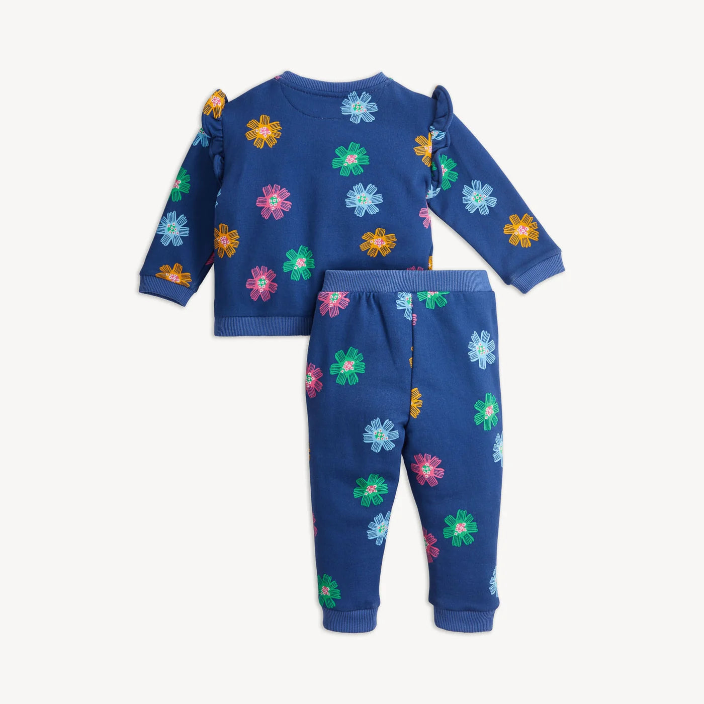 Magnetic Me Navy Floral | French Terry Top & Pant Set