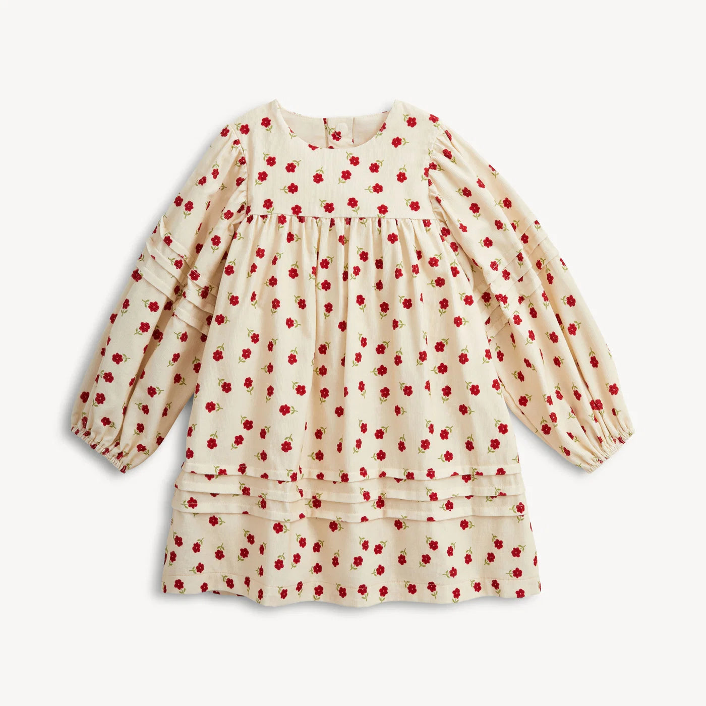 Magnetic Me Floral | Corduroy Puff Sleeve Dress