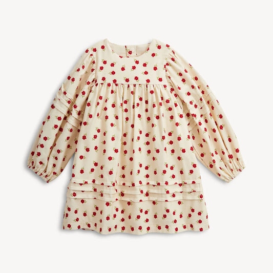 Magnetic Me Floral | Corduroy Puff Sleeve Dress