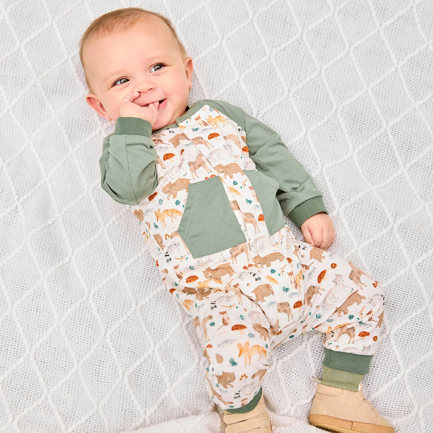 Magnetic Me Wonderful Wildlife | Modal Long Sleeve Romper
