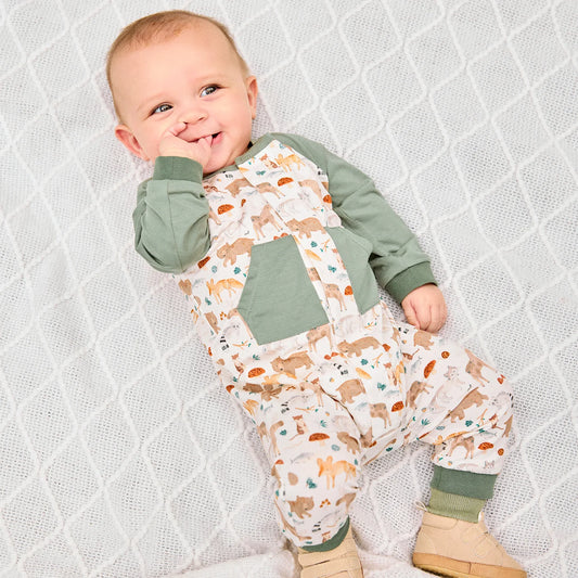 Magnetic Me Wonderful Wildlife | Modal Long Sleeve Romper