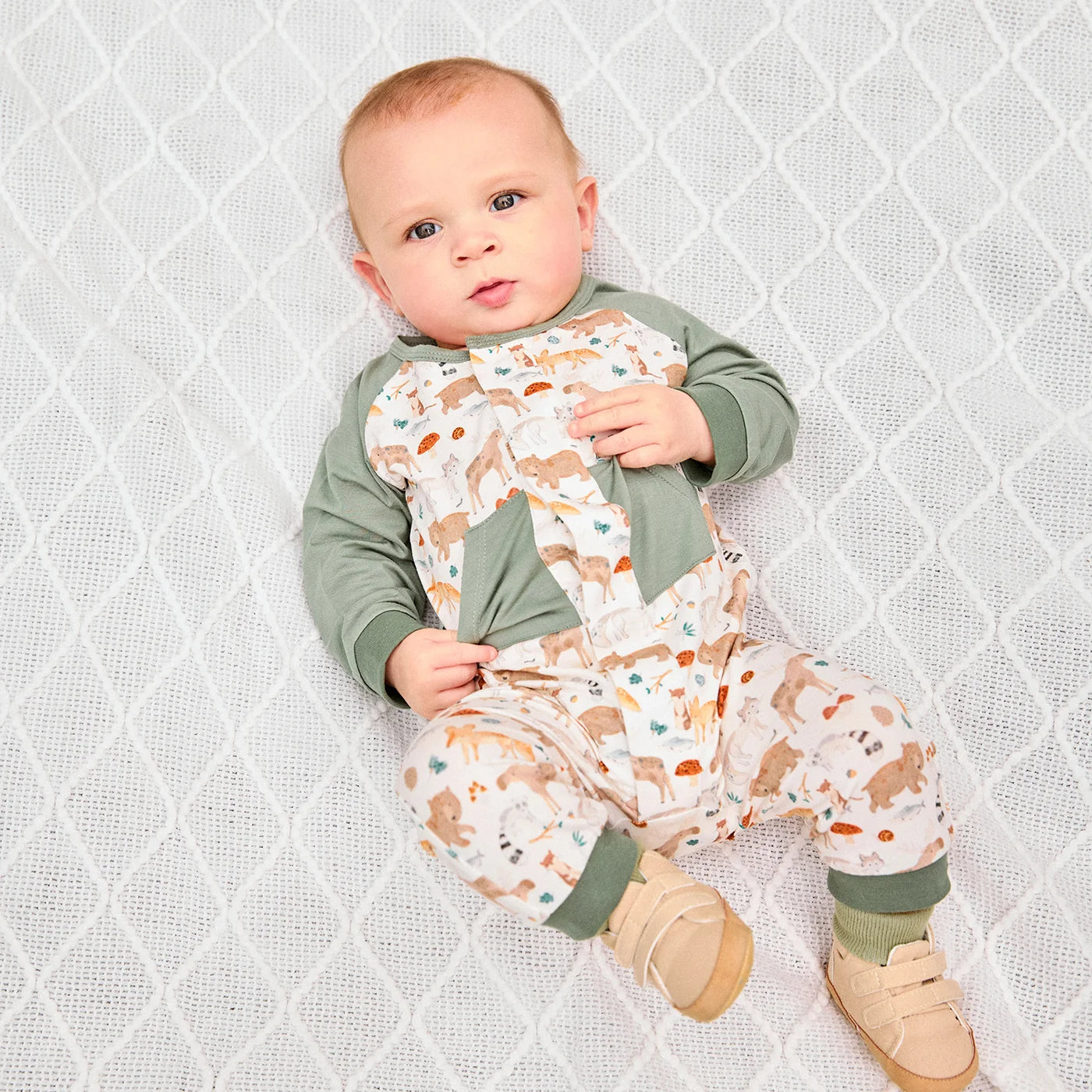 Magnetic Me Wonderful Wildlife | Modal Long Sleeve Romper