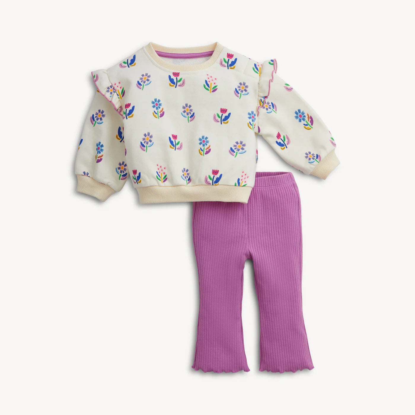 Magnetic Me Ivory | Floral Sweater & Legging Pant 2 Piece Set