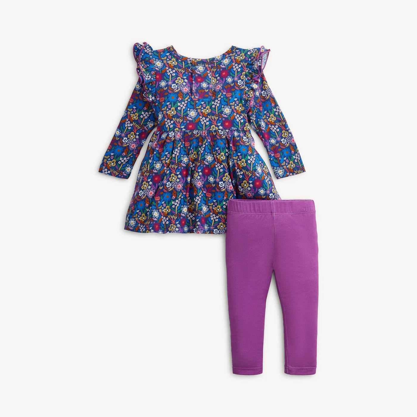 Magnetic Me Astrid | Modal Long Sleeve Ruffle Dress with Legging Set
