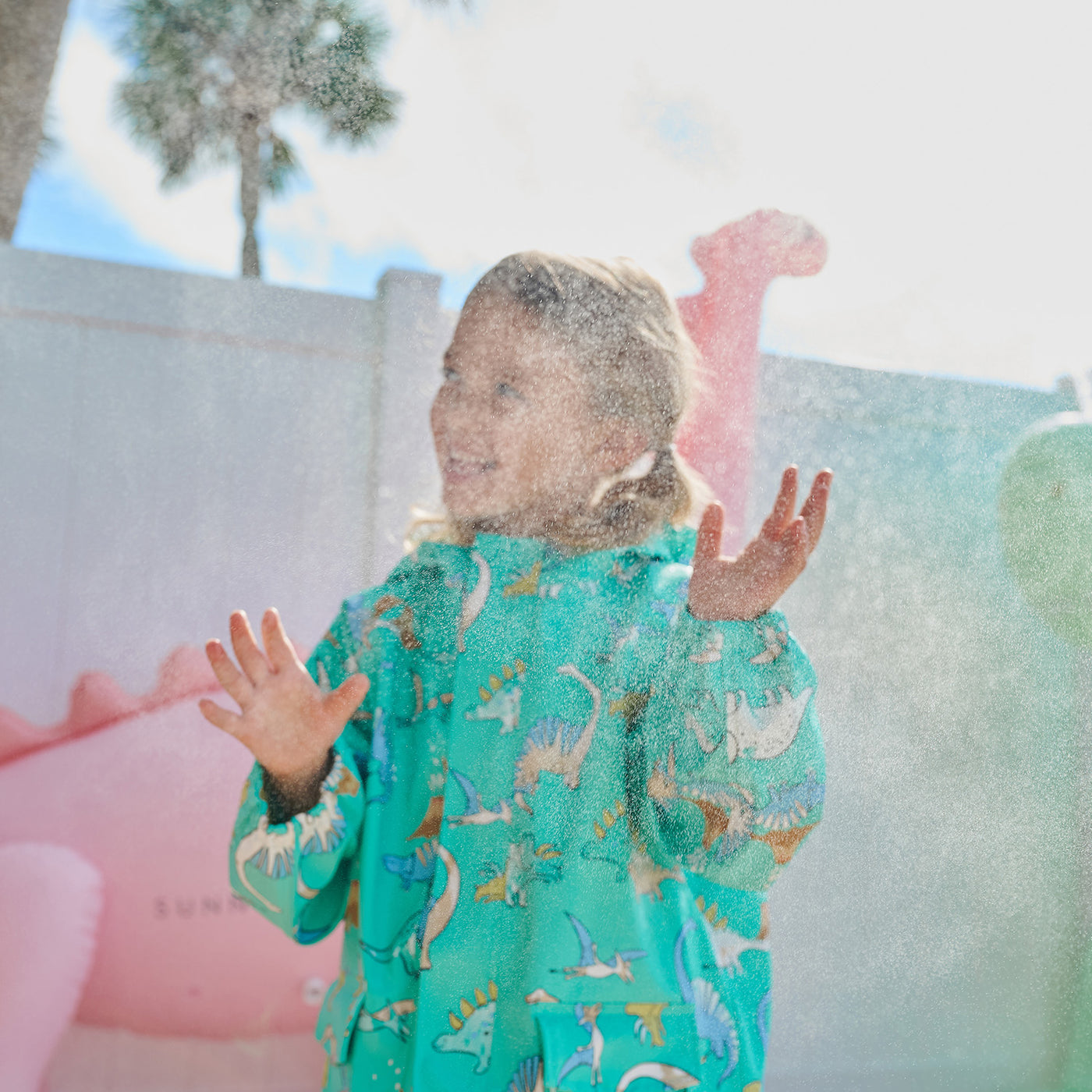 Magnetic Me All Over Dino | Color Changing Raincoat