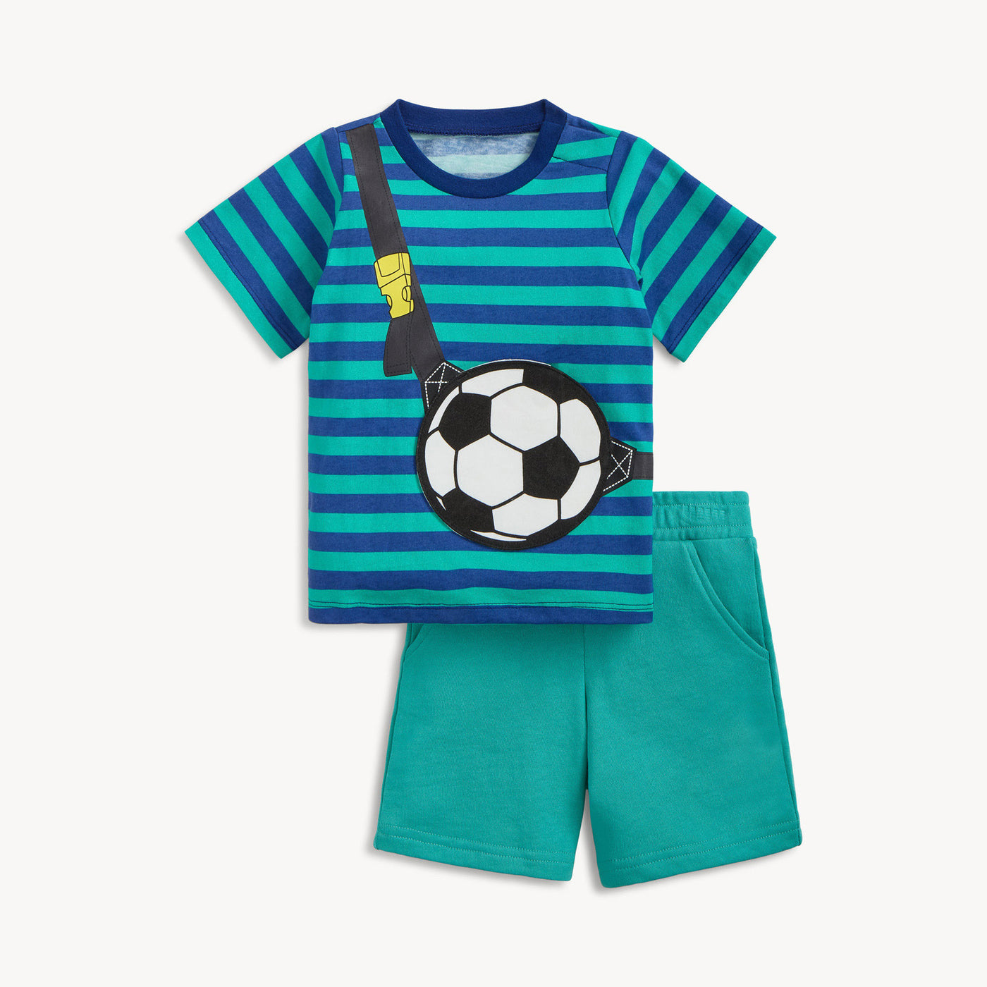 Magnetic Me Soccer Bag | Fidget Pocket Short Sleeve Tee + Short Set