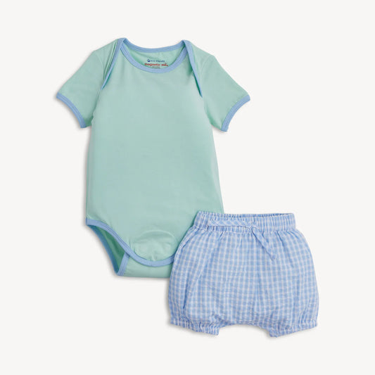 Magnetic Me Aloe | Colorblock Shirt + Bloomer Short Set