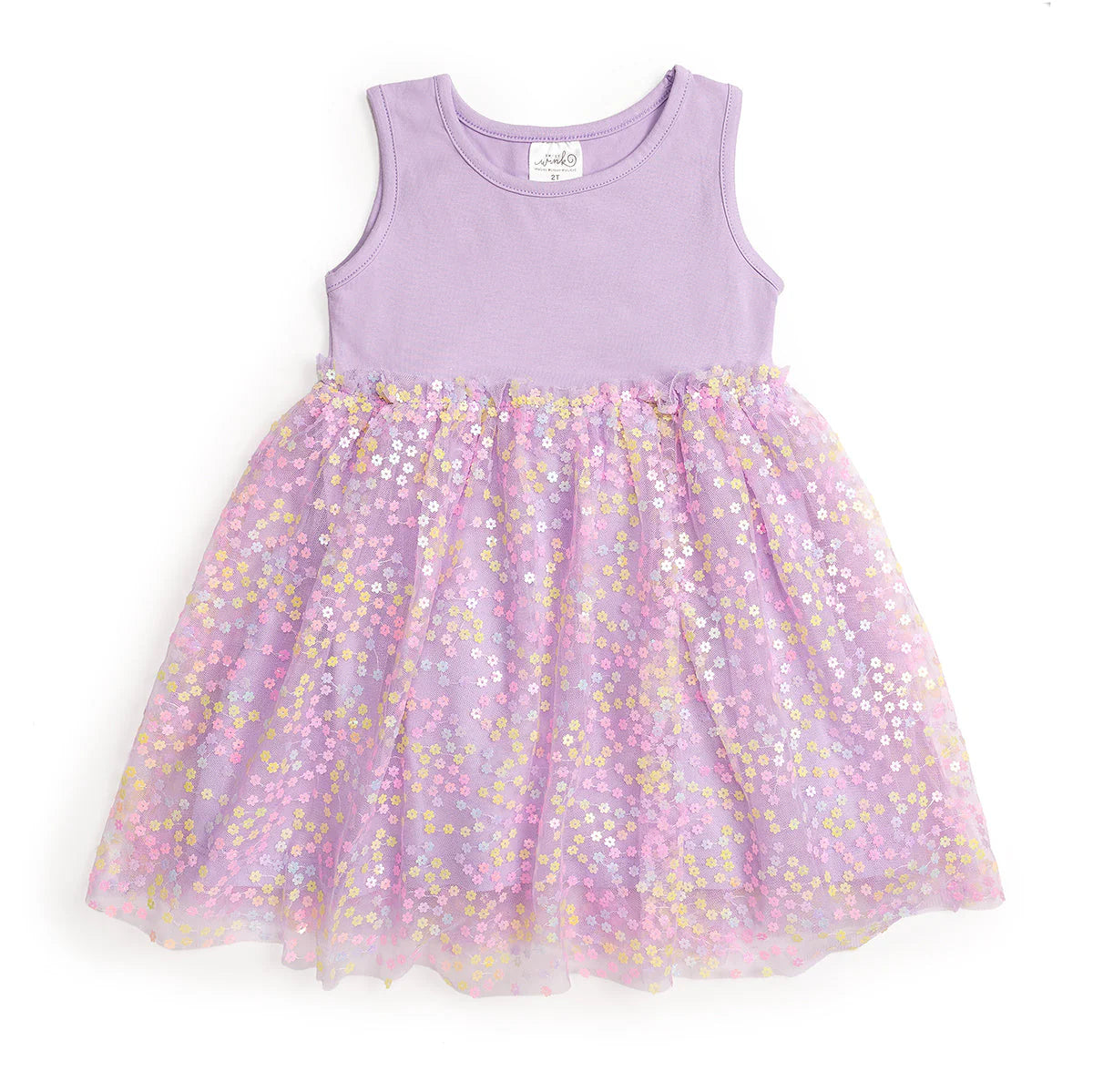 Sweet Wink Lavender | Tutu Tank Dress