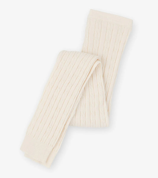 Hatley Cream Cable Knit Tights