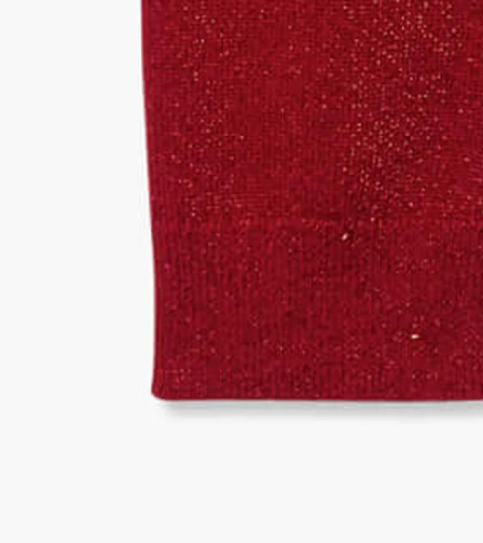 Hatley Red Shimmer | Cable Knit Leggings
