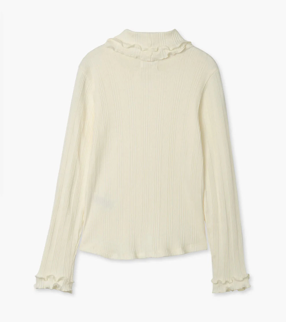 Hatley Winter Cream | Cami Lace Turtleneck