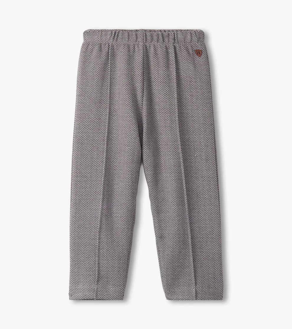 Hatley Dark Grey | Stretch Herringbone Pants