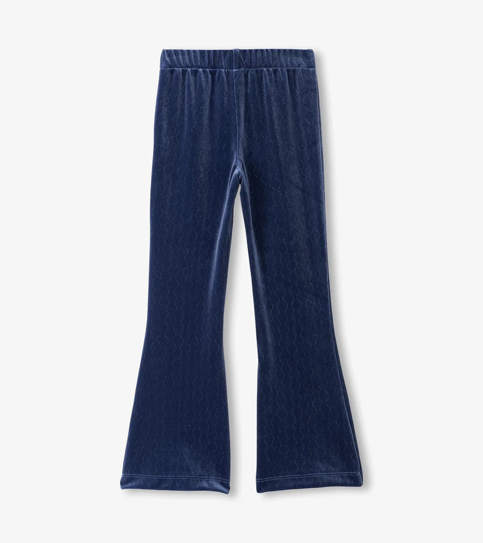 Hatley Patriot Blue | Sparkle Wave Stretchy Flare Pants