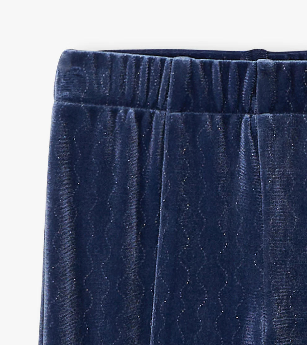 Hatley Patriot Blue | Sparkle Wave Stretchy Flare Pants