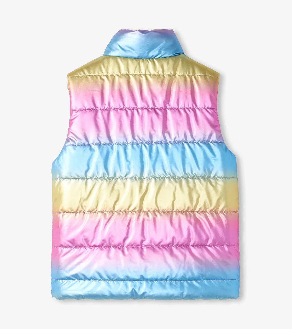 Hatley Strawberry Moon | Rainbow Shine Reversible Quilted Vest