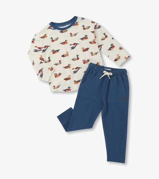 Hatley Decoy Ducks | Graphic Tee and Pull-on Pant Set