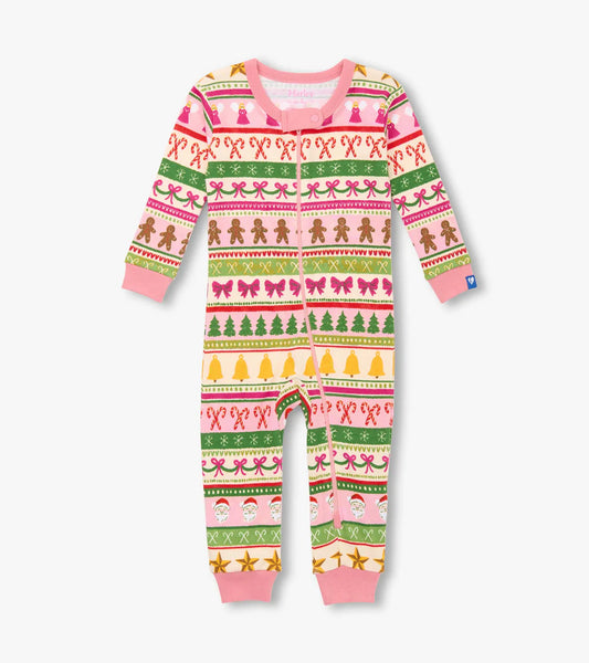 Hatley Pink Fun | Fair Isle Cotton Coverall