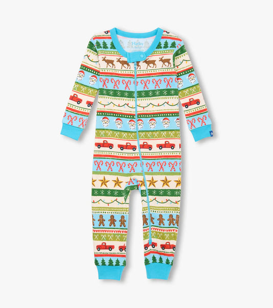 Hatley Blue Fun | Fair Isle Cotton Coverall